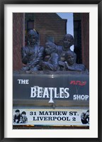 The Beatles Shop, Mathew Street, Liverpool, England Framed Print