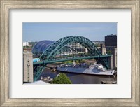 Tyne Bridge and The Sage, Newcastle on Tyne, Tyne and Wear, England Fine Art Print