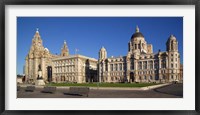 Liver, Cunard, and Port of Liverpool Buildings, Liverpool, Merseyside, England Fine Art Print