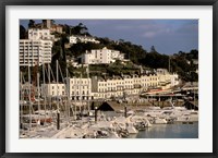 View of Marina and Town from Torquay Pier, Torquay, Devon, England Fine Art Print