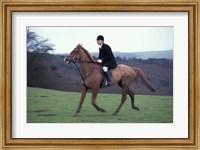 Horseback riding, Leicestershire, England Fine Art Print