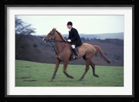 Horseback riding, Leicestershire, England Fine Art Print