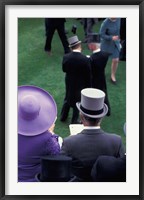 Formally dressed race patrons, Royal Ascot, England Fine Art Print