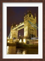 Tower Bridge and River Thames at dusk, London, England, United Kingdom Fine Art Print