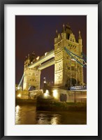 Tower Bridge and River Thames at dusk, London, England, United Kingdom Fine Art Print