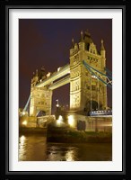 Tower Bridge and River Thames at dusk, London, England, United Kingdom Fine Art Print