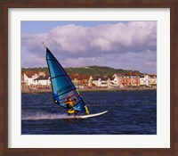 Marine Lake Windsurfer, Wirral, Merseyside, England Fine Art Print