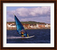 Marine Lake Windsurfer, Wirral, Merseyside, England Fine Art Print