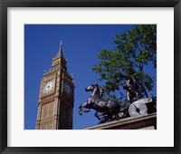 Big Ben and Statue of Boadicea, London, England Fine Art Print