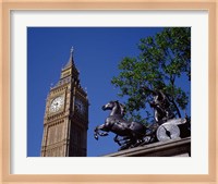 Big Ben and Statue of Boadicea, London, England Fine Art Print