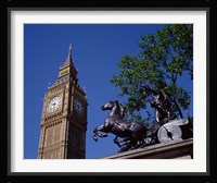 Big Ben and Statue of Boadicea, London, England Fine Art Print