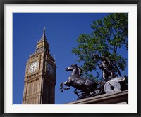 Big Ben and Statue of Boadicea, London, England Fine Art Print