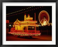 Show Boat and Blackpool Illuminations, Lancashire, England Fine Art Print