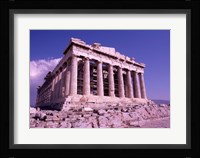 The Parthenon on the Acropolis, Ancient Greek Architecture, Athens, Greece Framed Print