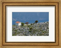 Agia Sofia Church and Ithaki Landscape, Karia, Kefalonia, Ionian Islands, Greece Fine Art Print