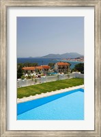 Greece, Aegean Islands, Samos, Resort Pool Fine Art Print