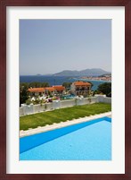 Greece, Aegean Islands, Samos, Resort Pool Fine Art Print