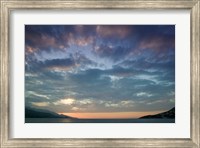 Greece, Aegean Islands, Samos, Vathy Bay Sunset Fine Art Print