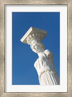 Greece, Ionian Islands, Kefalonia, Caryatid Statue Fine Art Print