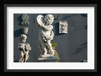 Greece, Ionian Islands, Kefalonia, Cherub Statue Fine Art Print