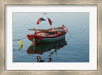 Harbor Fishing Boat, Lesvos, Mytilini, Aegean Islands, Greece Fine Art Print