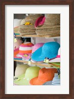 Hats for Sale, Kokkari, Samos, Aegean Islands, Greece Fine Art Print