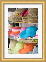 Hats for Sale, Kokkari, Samos, Aegean Islands, Greece Fine Art Print