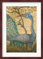 Peacock Mosaic, Eleftherotria Monastery, Macherado, Zakynthos, Ionian Islands, Greece Fine Art Print