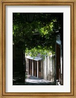Shaded Shopping Street, Lesvos, Mithymna, Northeastern Aegean Islands, Greece Fine Art Print