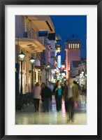 Shoppers on Lithostrotou Street, Argostoli, Kefalonia, Ionian Islands, Greece Fine Art Print