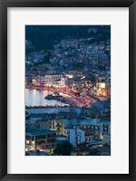 Town View with Vathy Bay, Vathy, Samos, Aegean Islands, Greece Fine Art Print