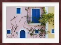 Vacation Villa Detail, Assos, Kefalonia, Ionian Islands, Greece Fine Art Print