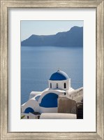 Blue church dome, Oia, Santorini, Greece Fine Art Print