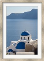 Blue church dome, Oia, Santorini, Greece Fine Art Print