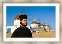 Famous Windmills, Mykonos, Greece Fine Art Print