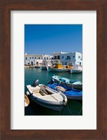 Fishing Boats in Naoussa, Paros, Greece Fine Art Print