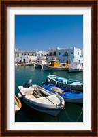 Fishing Boats in Naoussa, Paros, Greece Fine Art Print