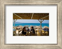 St Stefanos Beach, Mykonos, Greece Fine Art Print