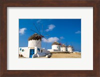 Traditional Windmill, Mykonos, Greece Fine Art Print