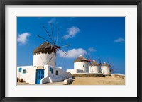Traditional Windmill, Mykonos, Greece Fine Art Print