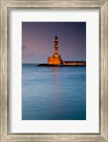 Greece, Crete, Chania, Harbor, Venetian Lighthouse Fine Art Print