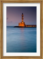 Greece, Crete, Chania, Harbor, Venetian Lighthouse Fine Art Print