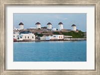 Windmills, Horia, Mykonos, Greece Fine Art Print