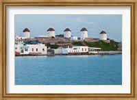 Windmills, Horia, Mykonos, Greece Fine Art Print
