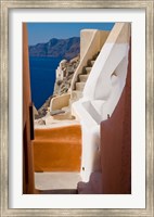 Stairways and Old Cathedral, Oia, Santorini, Greece Fine Art Print