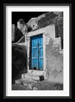 Colorful Blue Door, Oia, Santorini, Greece Fine Art Print