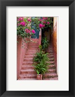 Colorful Stairways, Chania, Crete, Greece Fine Art Print