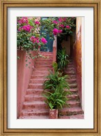 Colorful Stairways, Chania, Crete, Greece Fine Art Print