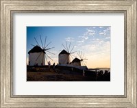 Famous Windmills, Hora, Mykonos, Greece Fine Art Print