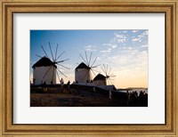 Famous Windmills, Hora, Mykonos, Greece Fine Art Print